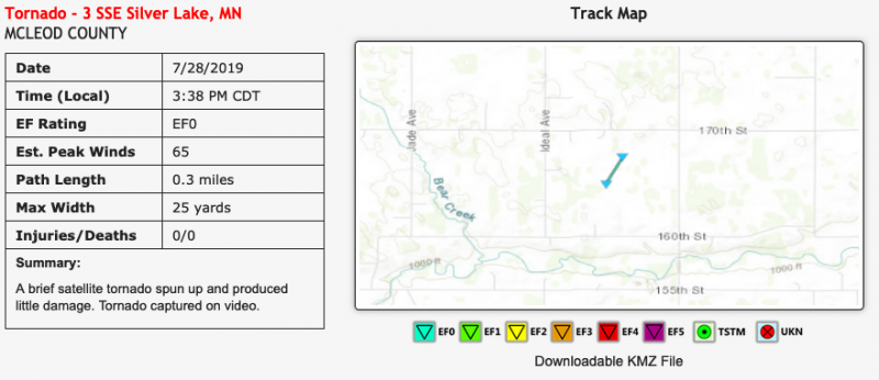 Silver Lake Satellite Tornado Survey